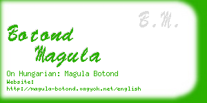 botond magula business card